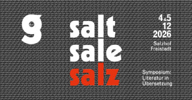 SALT SALE SALZ - LITERATUR IN ÜBERSETZUNG